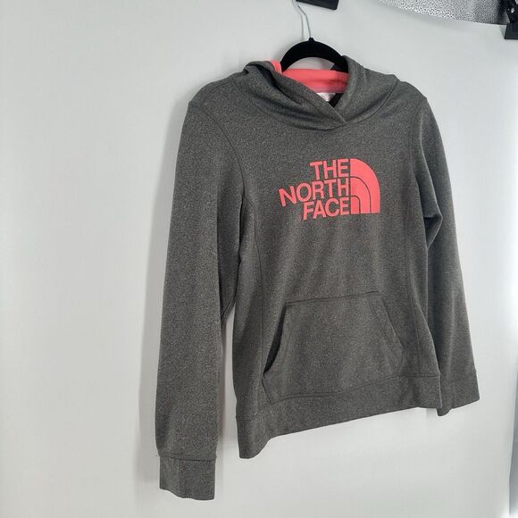 The North Face Hoodie Womens XS Gray Long Sleeve Hand Pockets - Picture 4 of 15